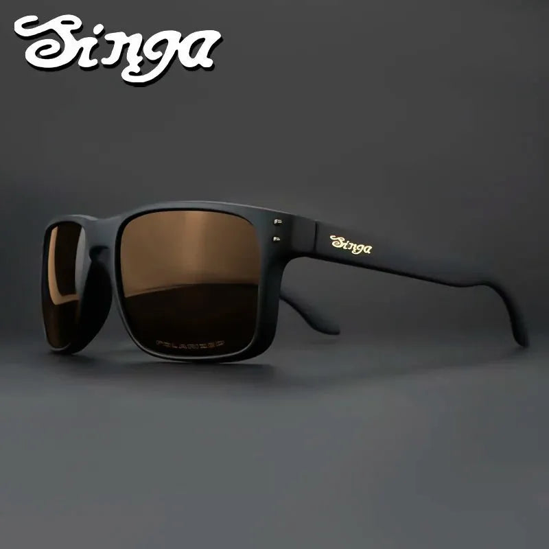 Cycling sunglasses Bike Eyewear Sports Dark Glasses Cycling Glasses Black Polarized Lens Eyepieces Outdoor Bicycle Goggles - Semoor Make Me Fit