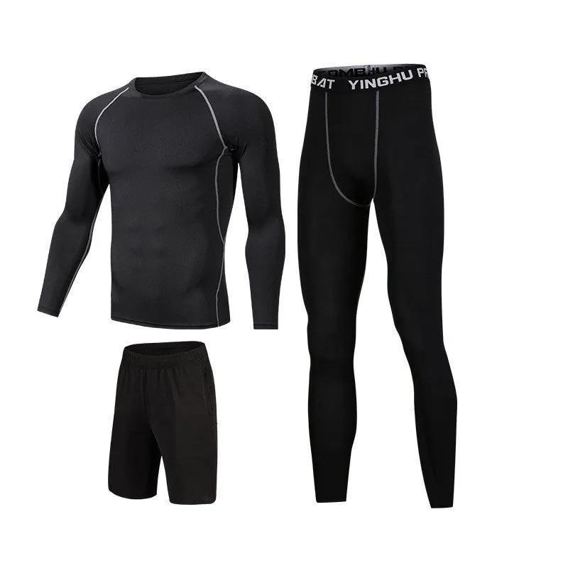 Running Workout Clothes Men 7pcs Compression Basketball Games Jogging Tights Set - Semoor Make Me Fit