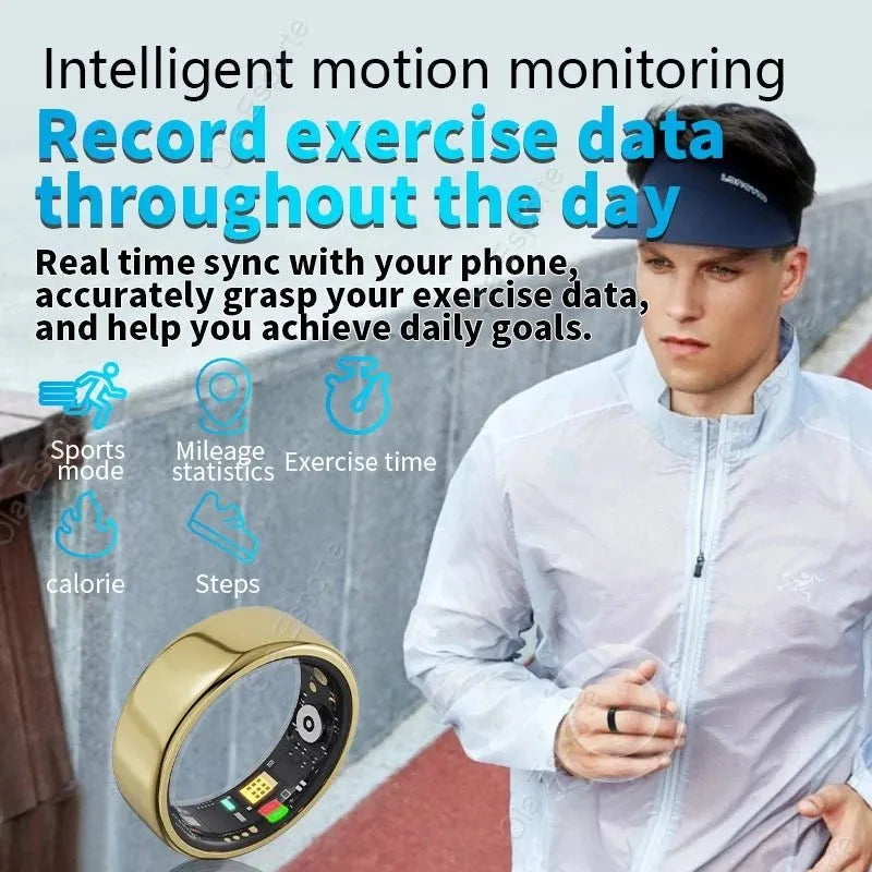2024 New For Samsung Galaxy Ring Heart Rate Blood Oxygen Monitoring Rings Multi Sport Modes IP68 Waterproof Smart Ring Men Women - Semoor Make Me Fit