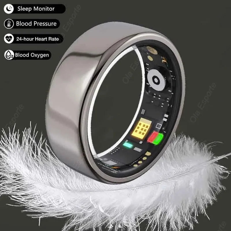 2024 New For Samsung Galaxy Ring Heart Rate Blood Oxygen Monitoring Rings Multi Sport Modes IP68 Waterproof Smart Ring Men Women - Semoor Make Me Fit