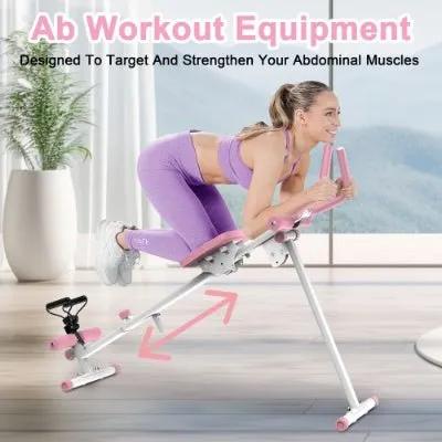 4 - in - 1 Ab Workout Exercise Equipment Rowing Machine Leg Press Machine Ab Glider Machine Roman Chair Fitness Equipment For Ab Workout Core Strength Training - Semoor Make Me Fit