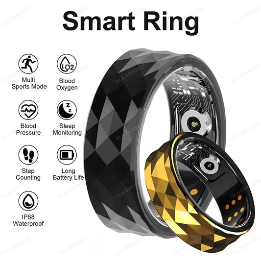 5ATM Waterproof Smart Fitness Ring - Track Health - Semoor Make Me Fit