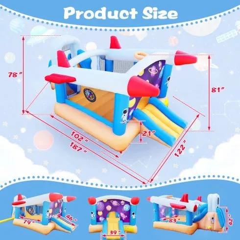 6 In 1 Outdoor Indoor Inflatable Bouncer For Kids Target Ball Basketball Slide With Blower WL - Semoor Make Me Fit
