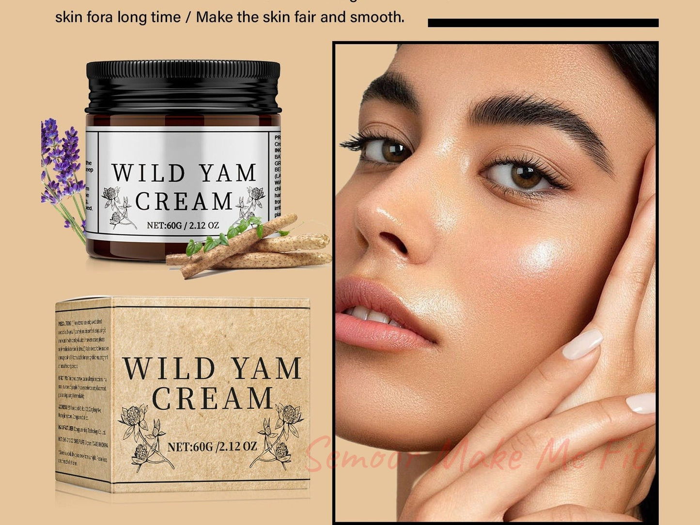 Organic Cream Natural Wild Yam Moisturizing