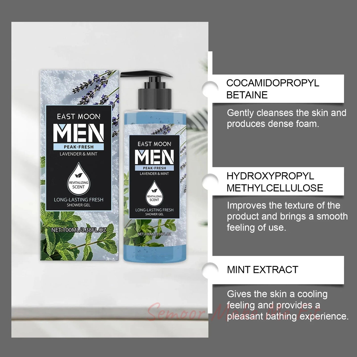 Fragrance Shower Gel Gift Set Deep Cleansing Shower Gel Moisturizing Refreshing Scent Long Lasting Fragrance Oil Control