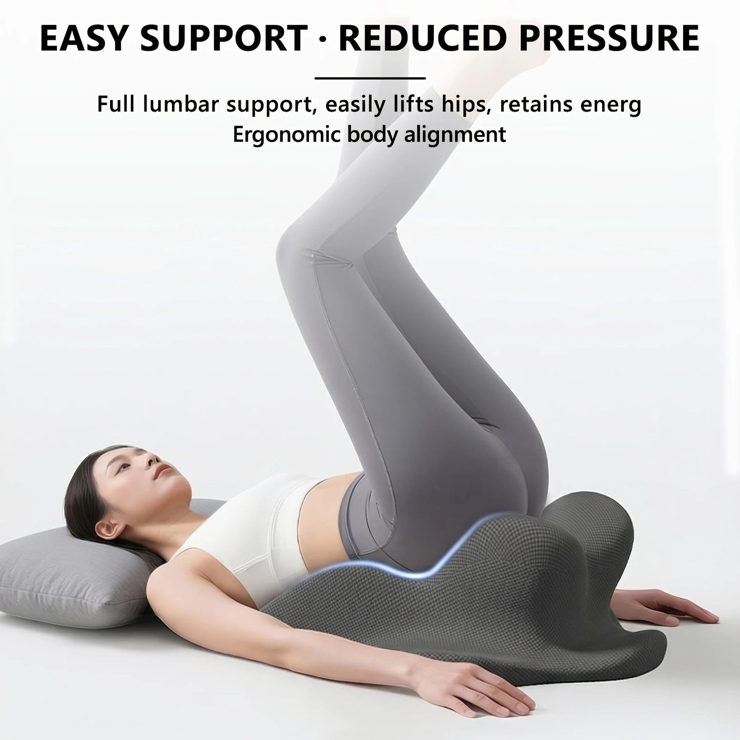 Multifunctional Pregnancy Body Pillow Suitable for Full-Body Support with Memory Foam & Compressible Portable Maternity Bed