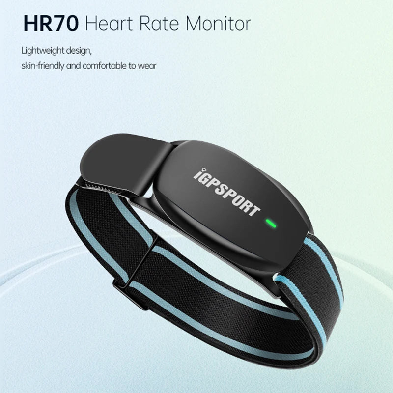 IGPSPORT HR70 HR50 Heart Rate Speed Sensor Wireless Health Fitness Smart Bicycle Heart Rate Monitor Hand Strap Bluetooth ANT+