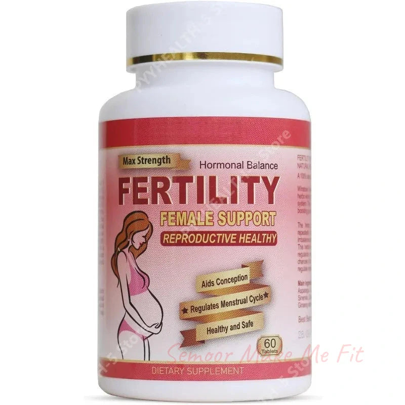 Fertility Tablets for Women, Female Prenatal Vitamin Supplements, Support Ovulation & Conception, 60 Count Daily Routine