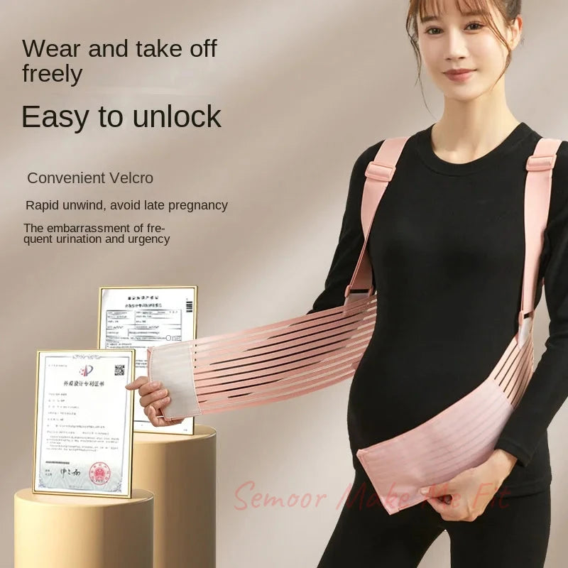 Comfort Breathable Pregnant Pregnancy Belly Support Pregnant Women's Prenatal Shoulder Support Abdominal Belt for Pregnant Women