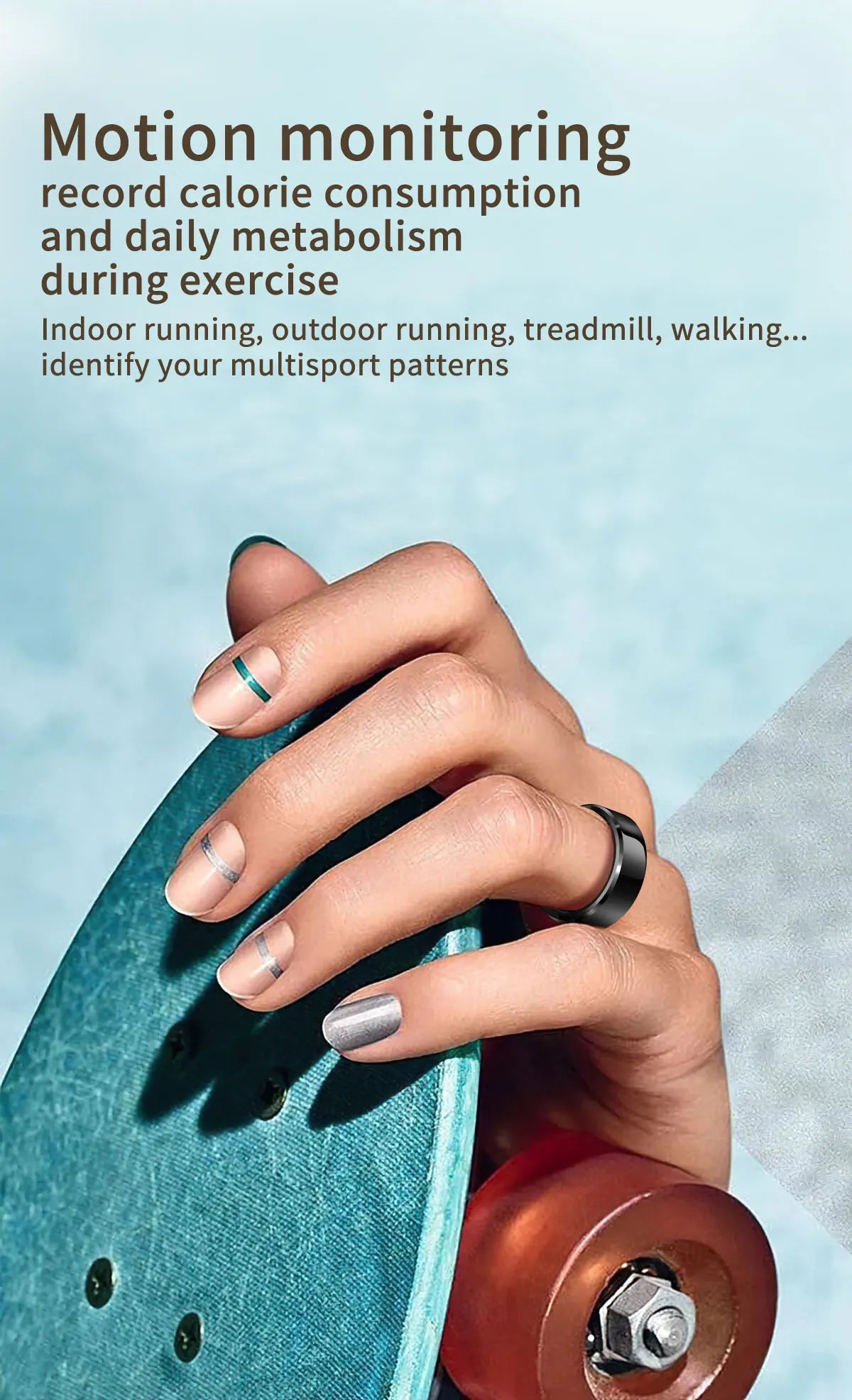 Smart Ring FOR Huawei Xiaomi Heart Sports Ring  Black Technology Sleep Monitoring Xiaomi Bluetooth Suitable for ios/Android