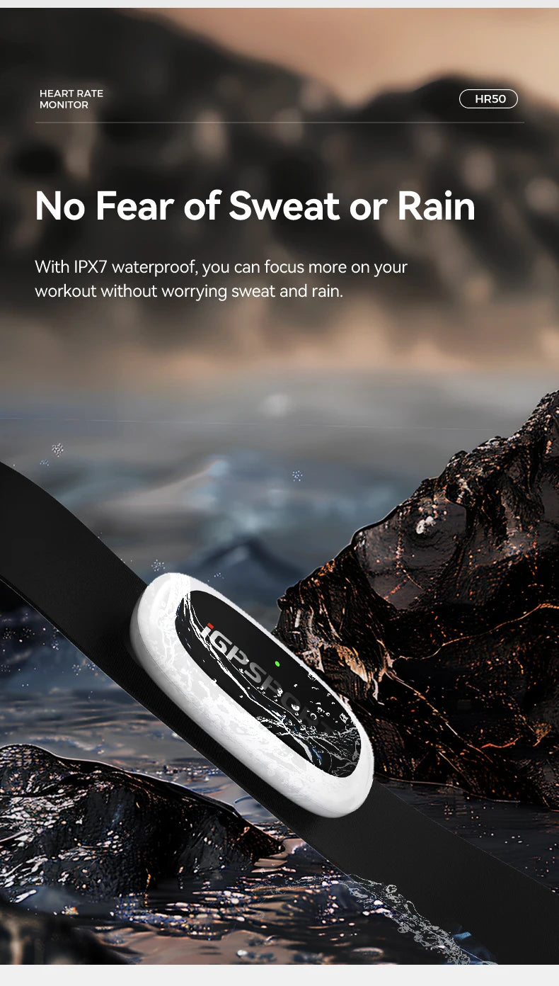 IGPSPORT HR70 HR50 Heart Rate Speed Sensor Wireless Health Fitness Smart Bicycle Heart Rate Monitor Hand Strap Bluetooth ANT+