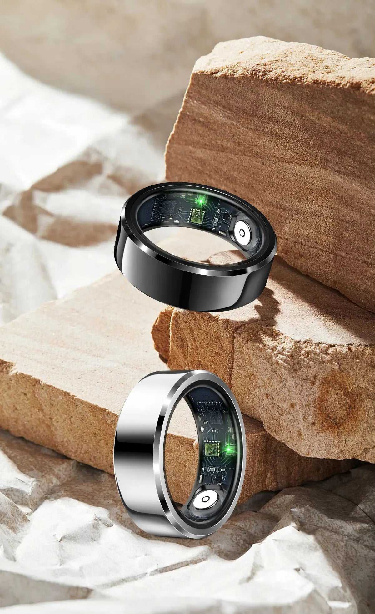 Smart Ring FOR Huawei Xiaomi Heart Sports Ring  Black Technology Sleep Monitoring Xiaomi Bluetooth Suitable for ios/Android