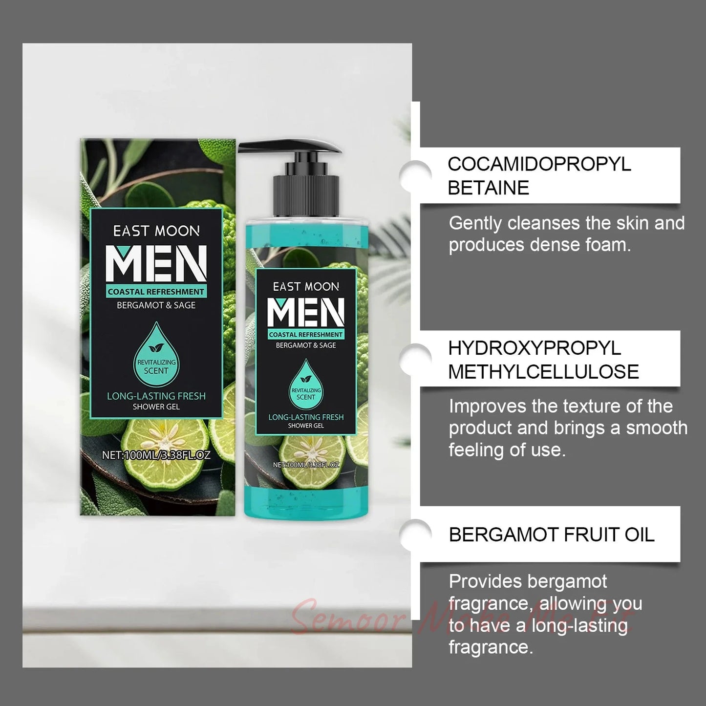 Fragrance Shower Gel Gift Set Deep Cleansing Shower Gel Moisturizing Refreshing Scent Long Lasting Fragrance Oil Control