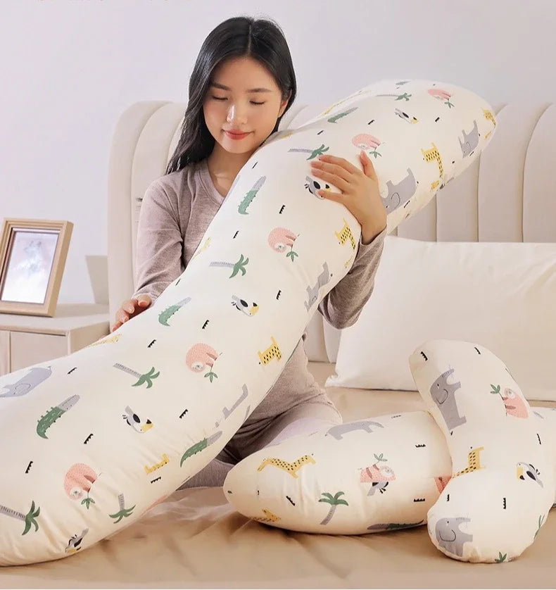 2025 New Comfortable Maternity Pillow Lumbar Side Pillow Multi-functional Abdominal Support H-shaped Pillow Pregnancy Products