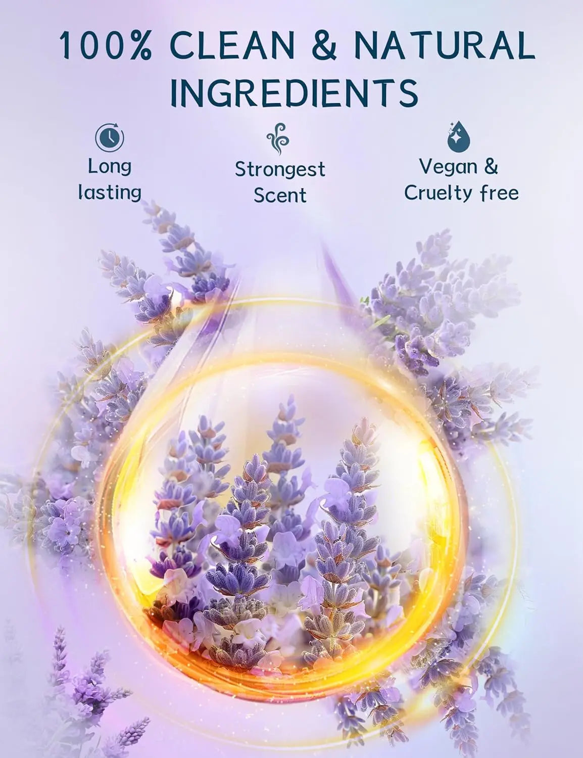 Lavender Shower Bomb Natural Essential Oil Shower Moisturizing Stress Relieving Bath Salt Tablets Suitable for Women and Men