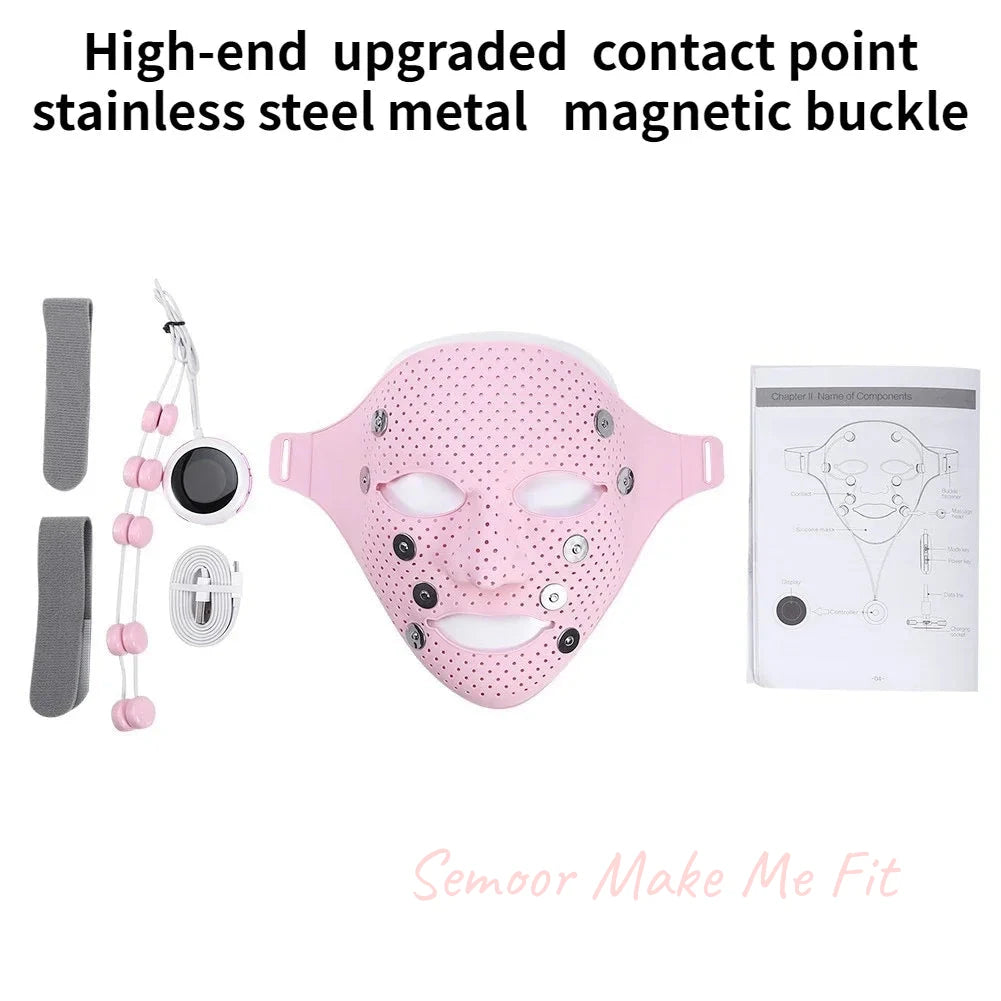 Electronic mask micro-current intelligent lift beauty essence introduction skin rejuvenation and whitening household pulse