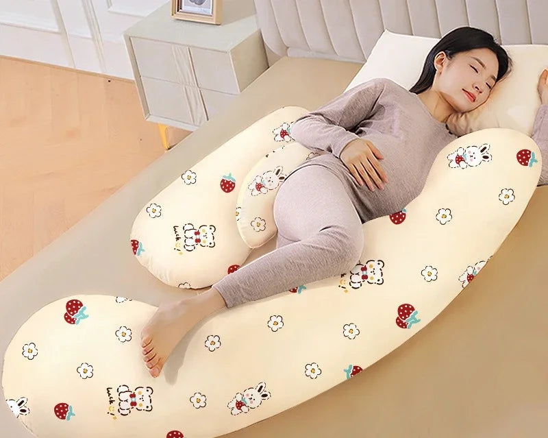 2025 New Comfortable Maternity Pillow Lumbar Side Pillow Multi-functional Abdominal Support H-shaped Pillow Pregnancy Products