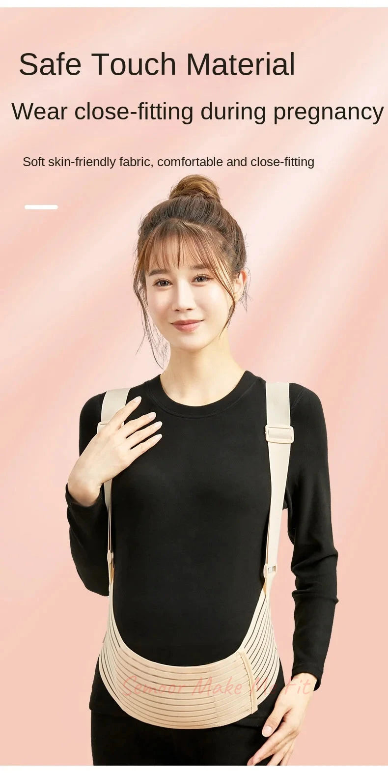 Comfort Breathable Pregnant Pregnancy Belly Support Pregnant Women's Prenatal Shoulder Support Abdominal Belt for Pregnant Women