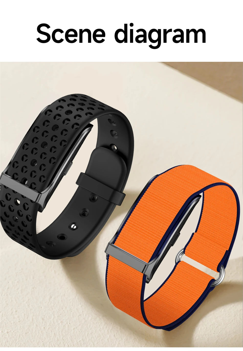 Smart Health Wristband, Wearable Activity Fitness Tracker Multi-Sport Mode All-Day Automatic Continuous Monitoring Health Data