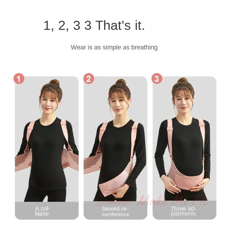 Comfort Breathable Pregnant Pregnancy Belly Support Pregnant Women's Prenatal Shoulder Support Abdominal Belt for Pregnant Women