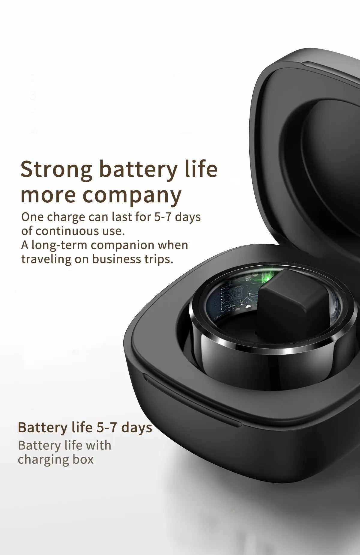 Smart Ring FOR Huawei Xiaomi Heart Sports Ring  Black Technology Sleep Monitoring Xiaomi Bluetooth Suitable for ios/Android