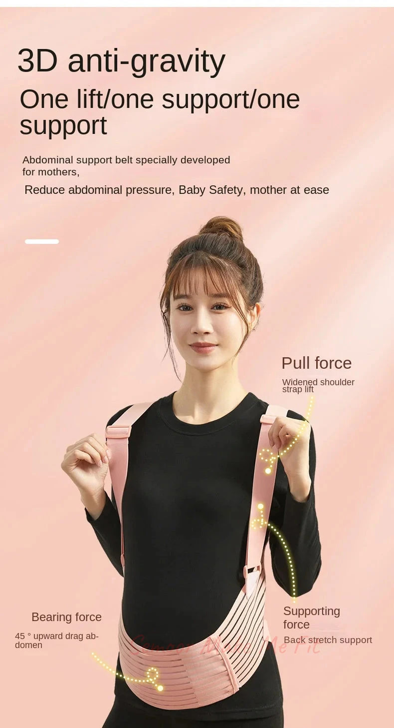 Comfort Breathable Pregnant Pregnancy Belly Support Pregnant Women's Prenatal Shoulder Support Abdominal Belt for Pregnant Women
