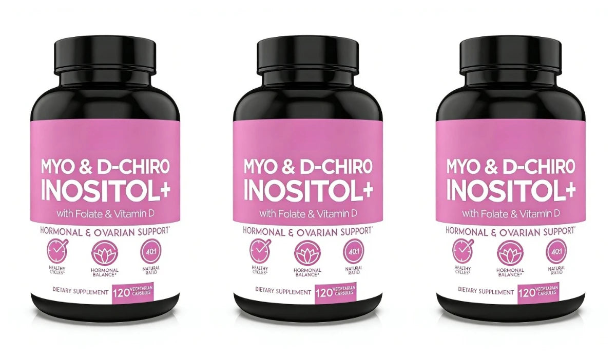 Optify Inositol Supplement for Women Folate and Vitamin D Support Healthy Hormonal Balance Regular Cycles Ovarian Health
