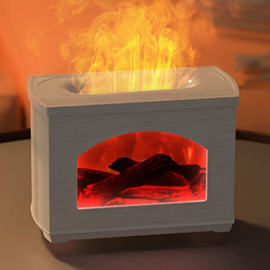 New Simulated Fireplace Air Humidifier Flame Effect Aroma Oil Diffuser