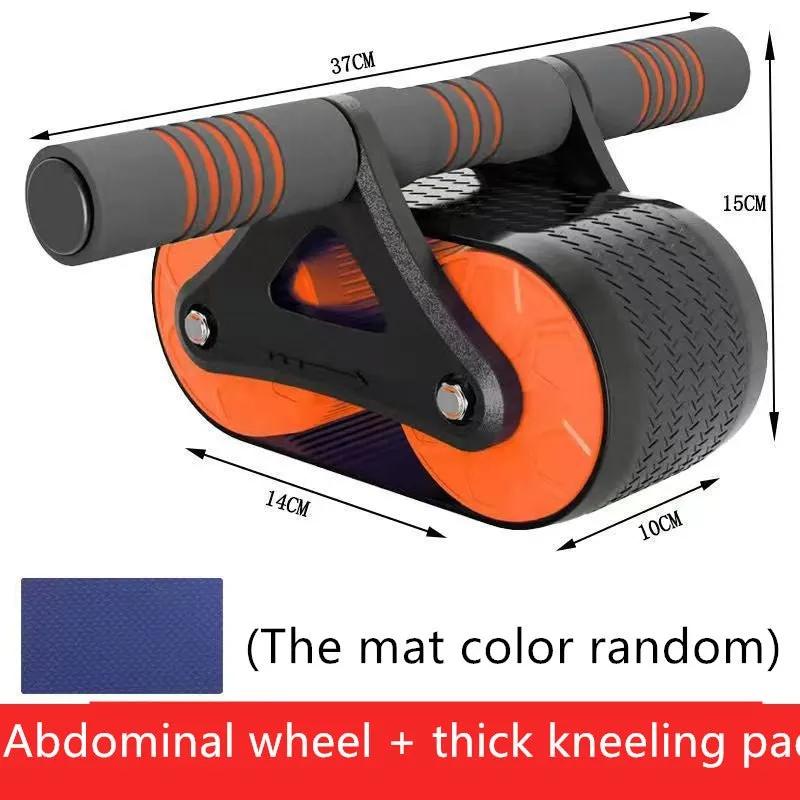 Double Wheel Abdominal Exerciser Women Men Automatic Rebound Ab Wheel Roller Waist Trainer Gym Sports Home Exercise Devices - Semoor Make Me Fit