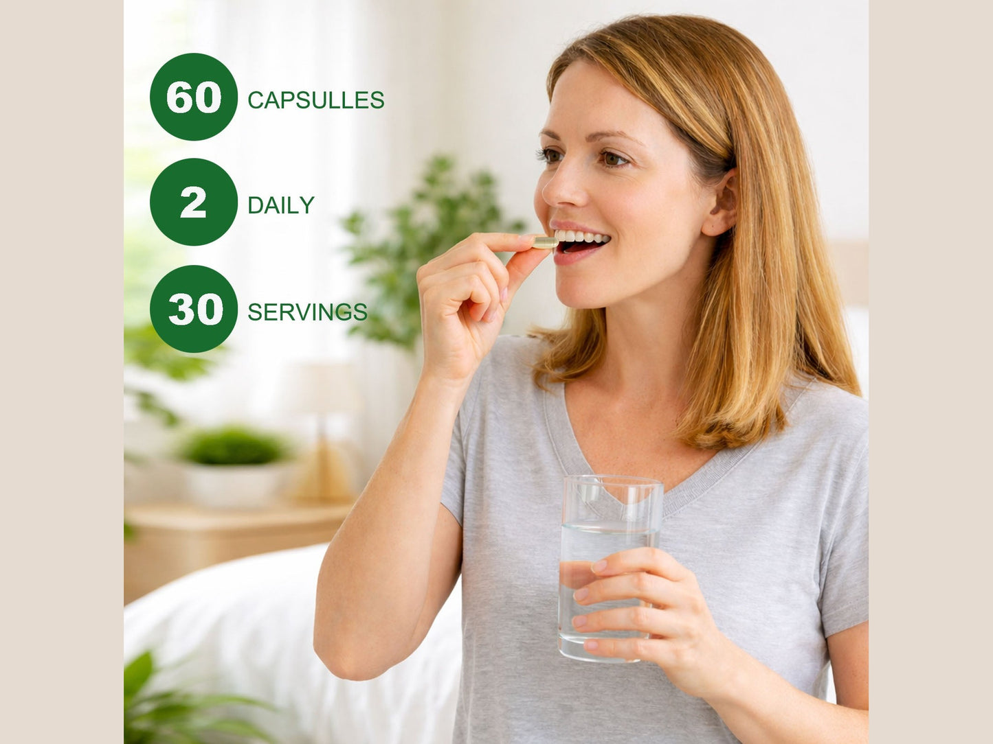 Soursop Supplement Containing 20 Herbal Extracts Including Seaweed, Lion's Mane Mushroom, Turmeric, Black Seed Oil, Oregano, And Mullein, Promoting Overall Health. Vegan, 60 Capsules.