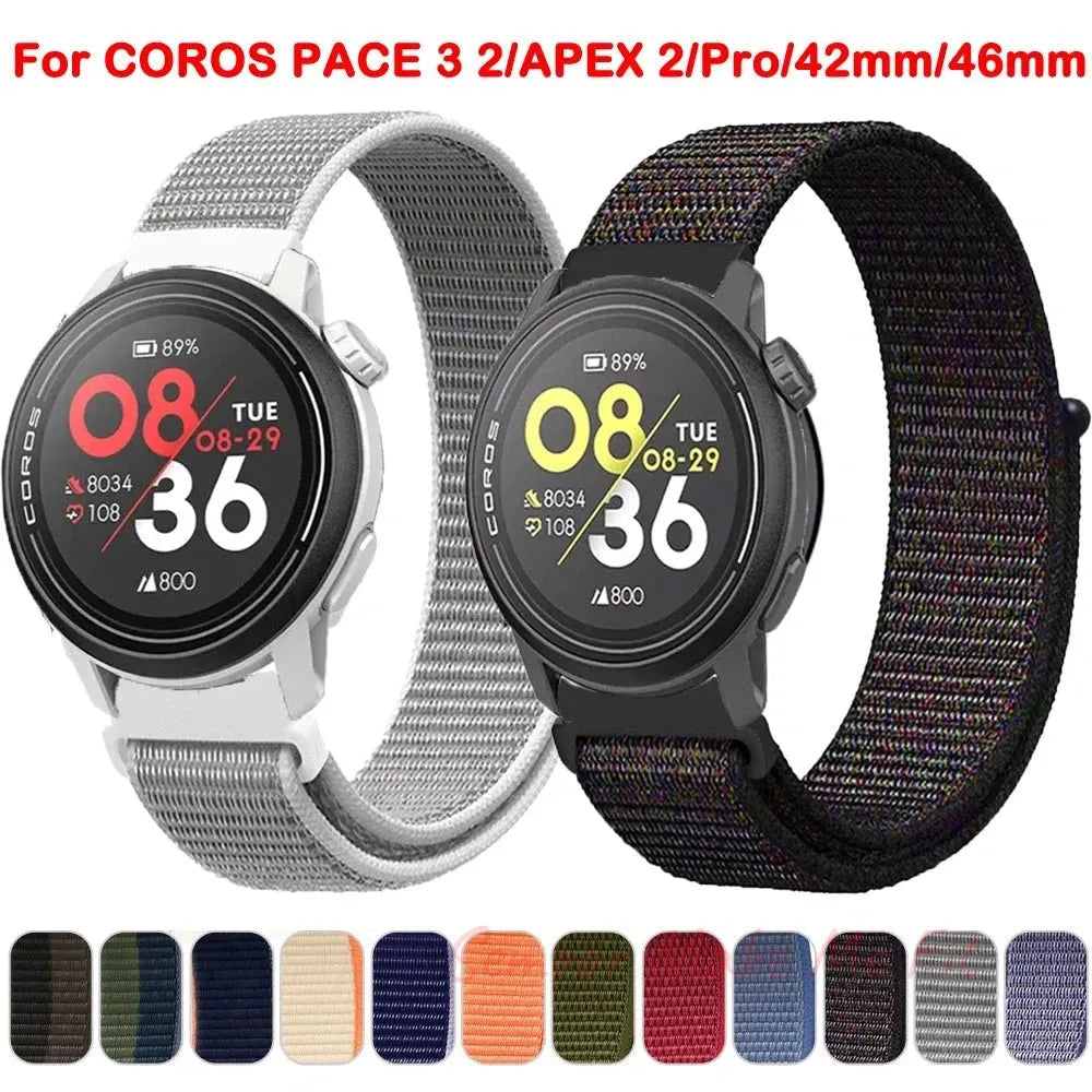 For COROS PACE 3 Sports Nylon Strap Band Watchband For COROS APEX 2 Pro/PACE 2 Wristband APEX 46mm 42mm Bracelet Watchbelt - Semoor Make Me Fit