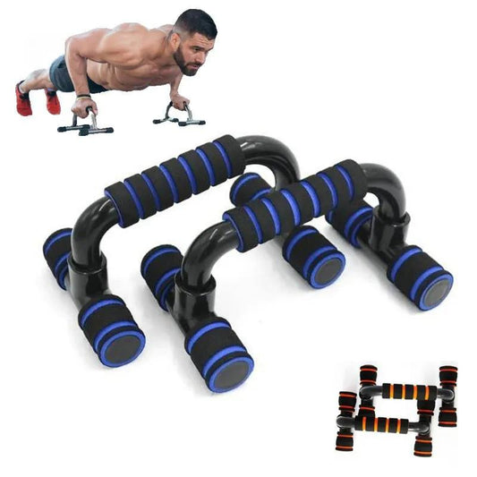 H - shaped Push - up Stand Sponge Hand Grip ABS Fitness Chest Training Grip Bar Fitness Exercise Trainer - Semoor Make Me Fit