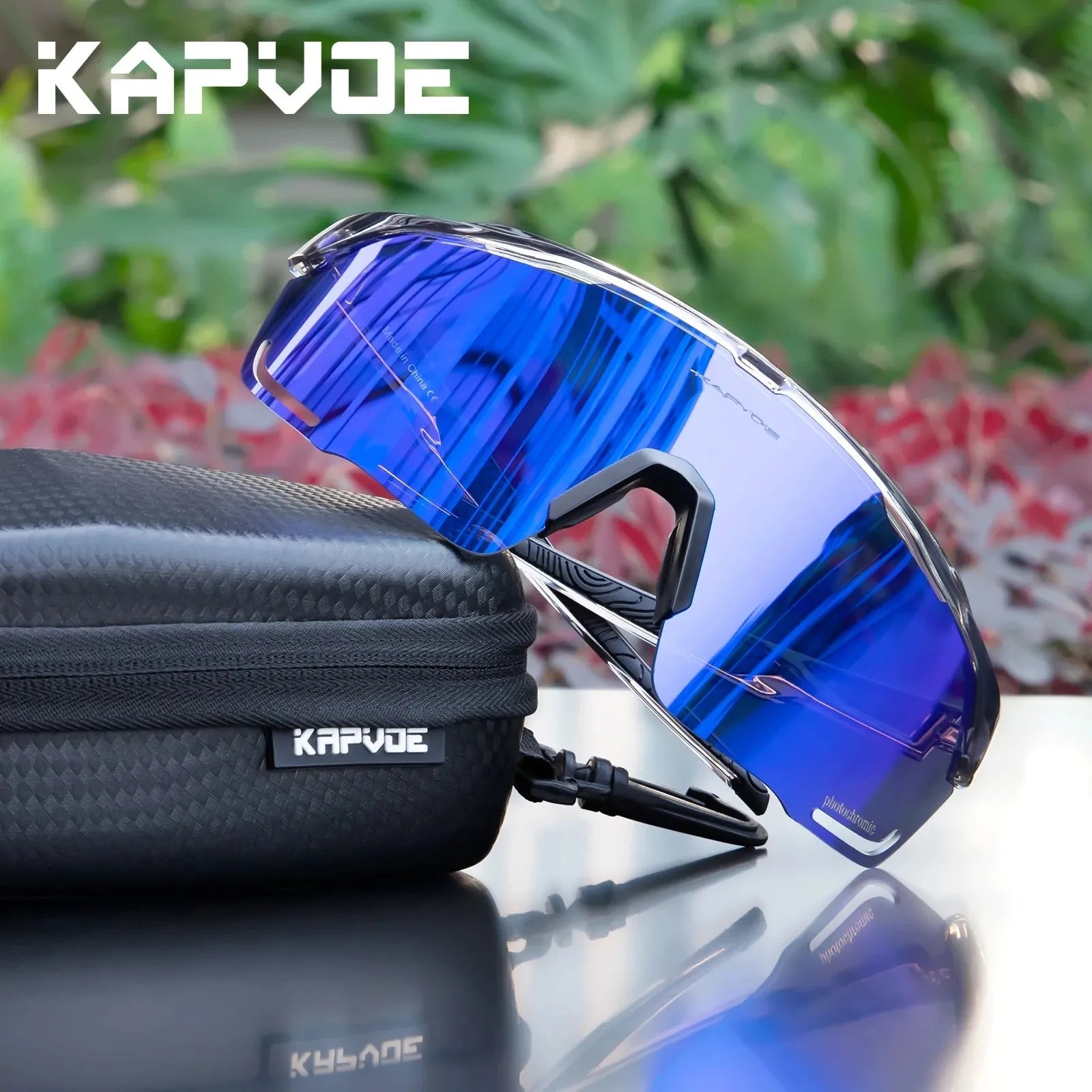 Kapvoe Photochromic Cycling Sunglasses UV400 Cycling Glasses Bike Eyewear Outdoor Entertainment Sports Glasses Bicycle Goggles - Semoor Make Me Fit