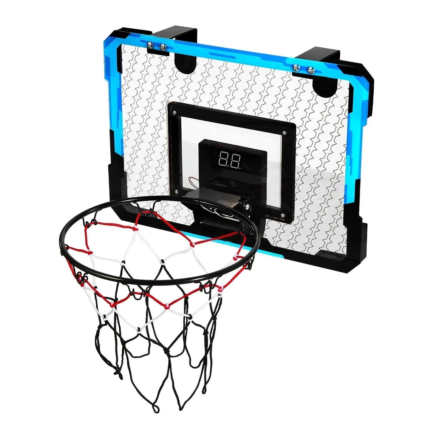 Kids Basketball Hoop With LED Lights & Audio Scoreboard Indoor Basketball Hoop - Semoor Make Me Fit