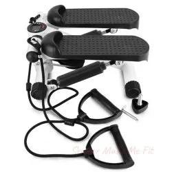 Mini Steppers For Exercise With Resistance Bands And LCD Monitor Without Battery - Semoor Make Me Fit