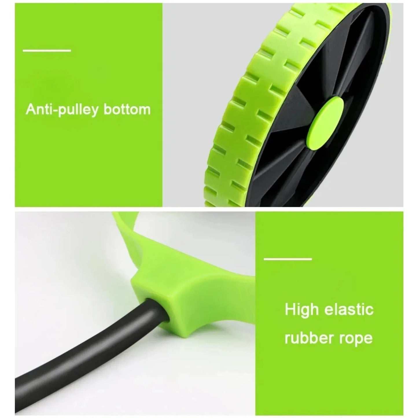 Multi - Functional Ab Wheel Trainer with Resistance Rope - Semoor Make Me Fit