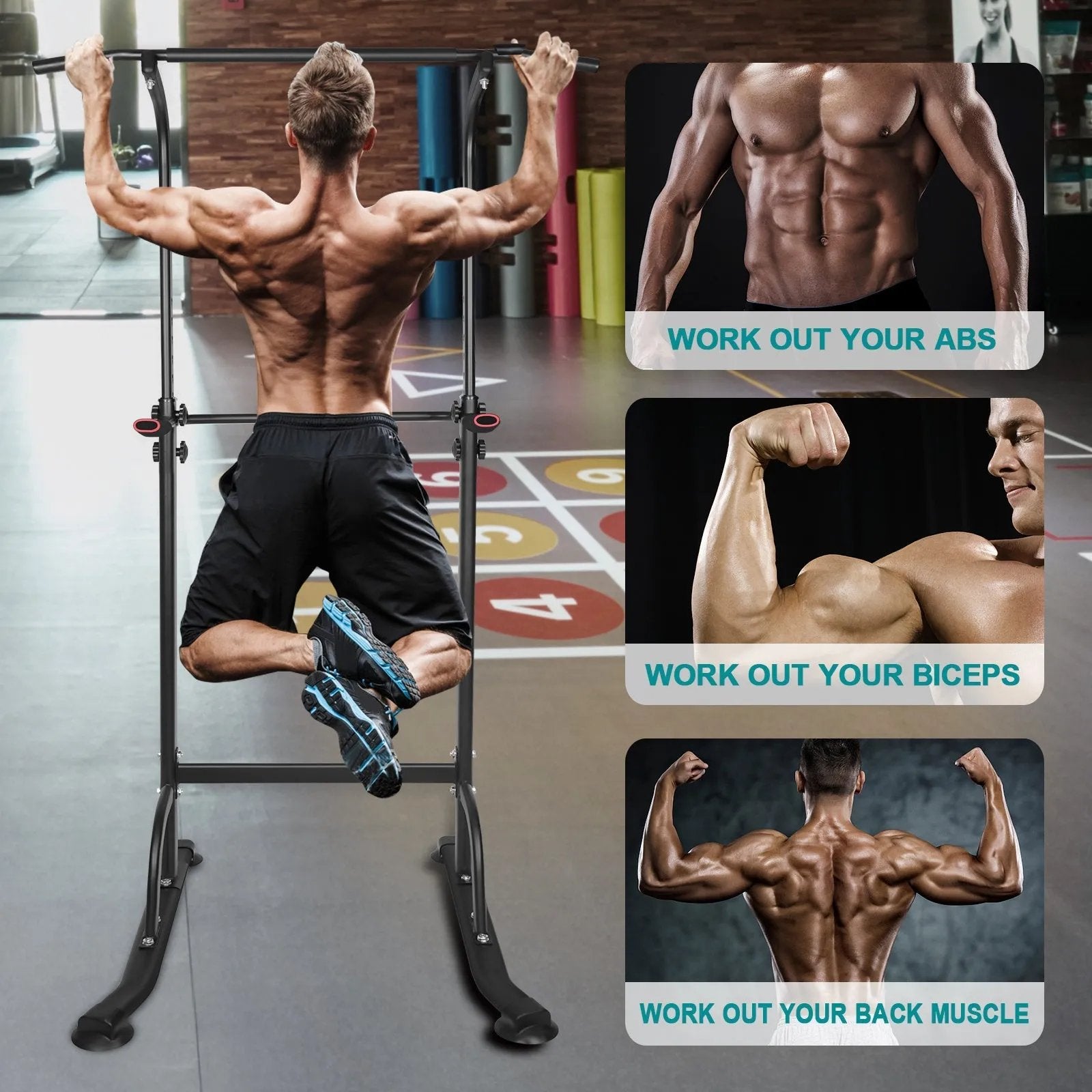 Power Tower Exercise Parallel Bar Pull - Up Bar - Semoor Make Me Fit