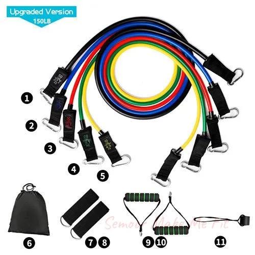 Pull Rope Elastic Rope Strength Training Set - Semoor Make Me Fit