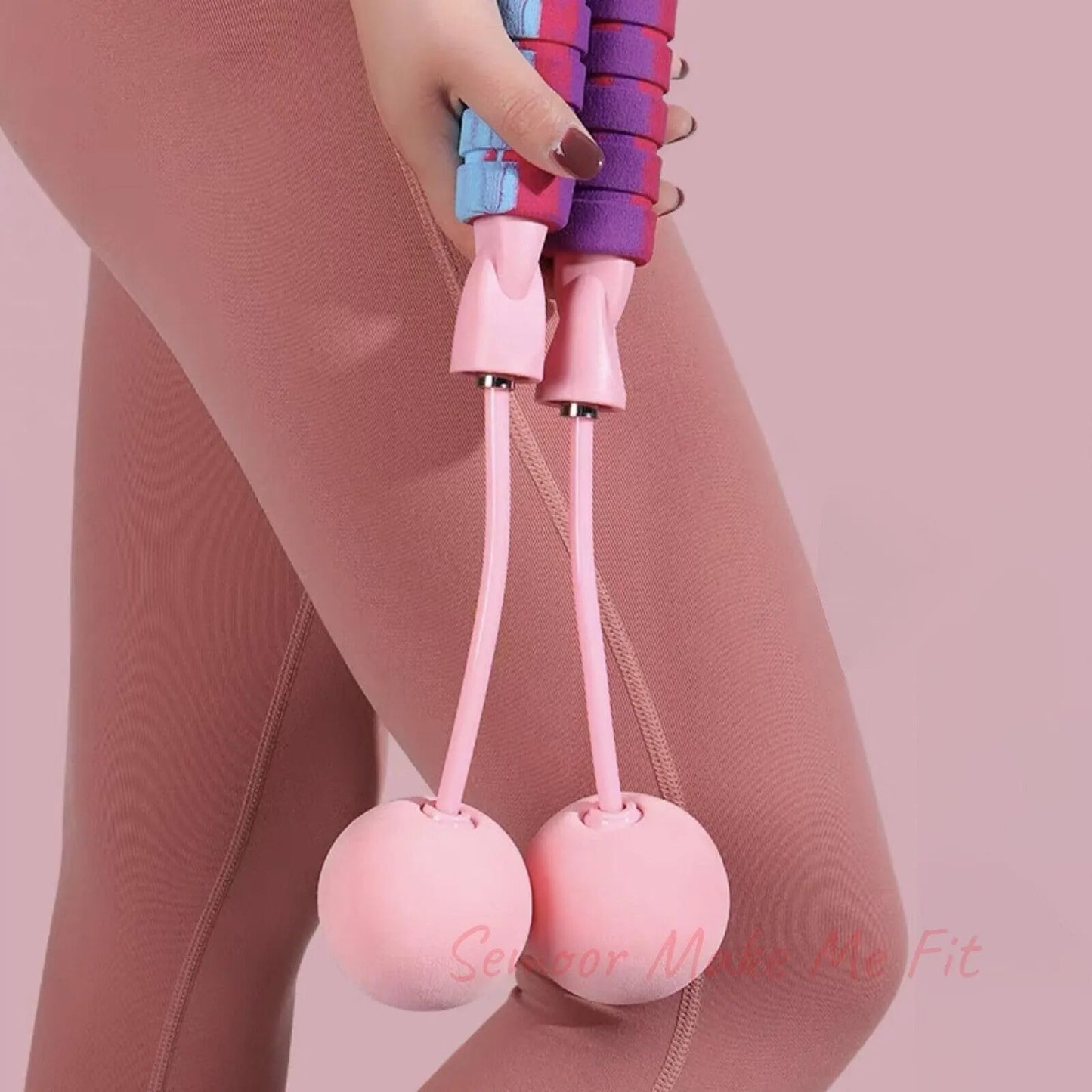 Rope With 2 In 1 Training Adjustable Ropeless Skipping Rope Fitness Weighted, Adjustable Weighted Cordless Jumping Rope For Kids Men Women, Cardio, CrossFit - Semoor Make Me Fit