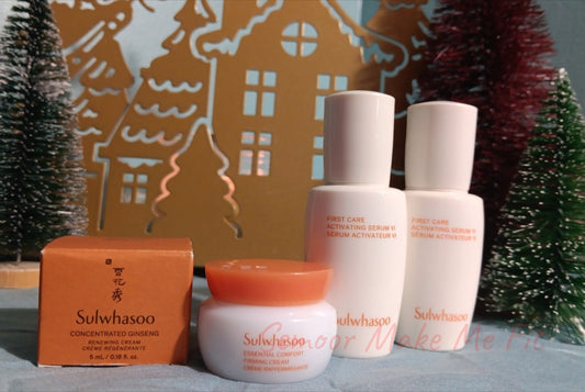 NEW Sulwhasoo Activating Serum(2), Firming Cream, Renewing Cream Trvl Sz Bundle