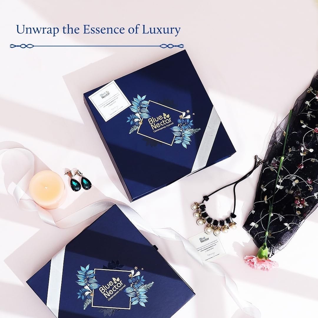 Blue Nectar Luxury Skincare Gift Box – Herbal Beauty Collection Pack