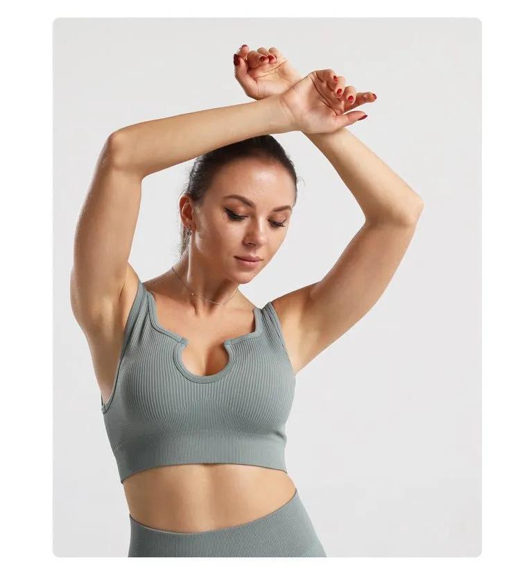 Seamless Knitted Exercise And Fitness Yoga Vest - Semoor Make Me Fit