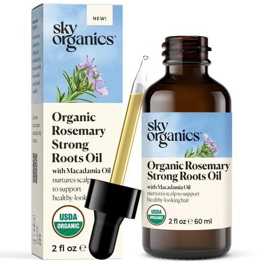 Sky Organics - Rosemary Root Strength Oil - Hair Revival Serum with Jojoba & Macadamia - 2 fl oz - Semoor Make Me Fit