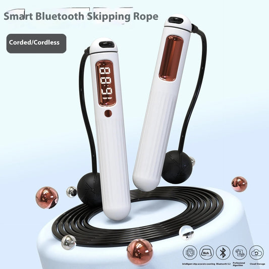 Smart Bluetooth Skipping Rope With CounterFitness Weight Bearing Ball - Semoor Make Me Fit