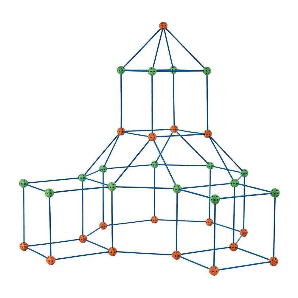 VEVOR Tent Fort Building Kit For Kids STEM Construction Toy Set Castle 120PCS - Semoor Make Me Fit