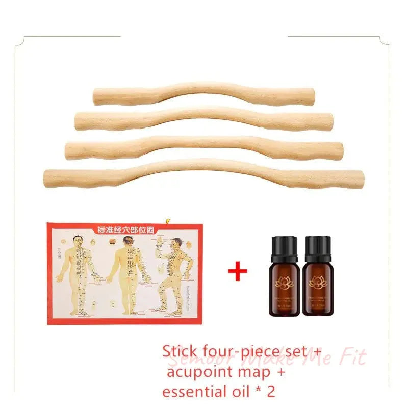 Wellness Wood Massage Set - Semoor Make Me Fit