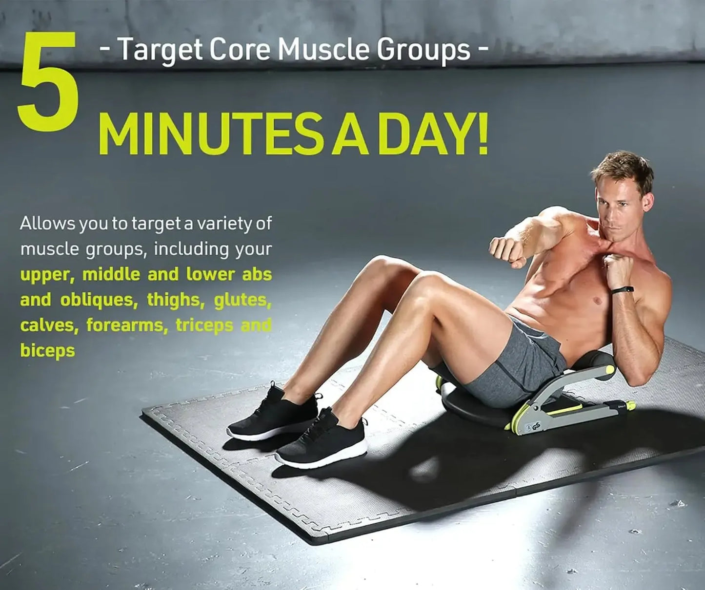 Wonder Core Smart Abdominal Trainer (Green) - Semoor Make Me Fit