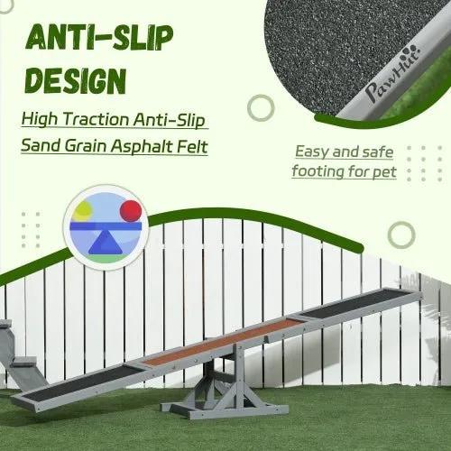 Wooden Dog Agile Seesaw For Training And Exercise, Platform Equipment Running Game Toys - Semoor Make Me Fit