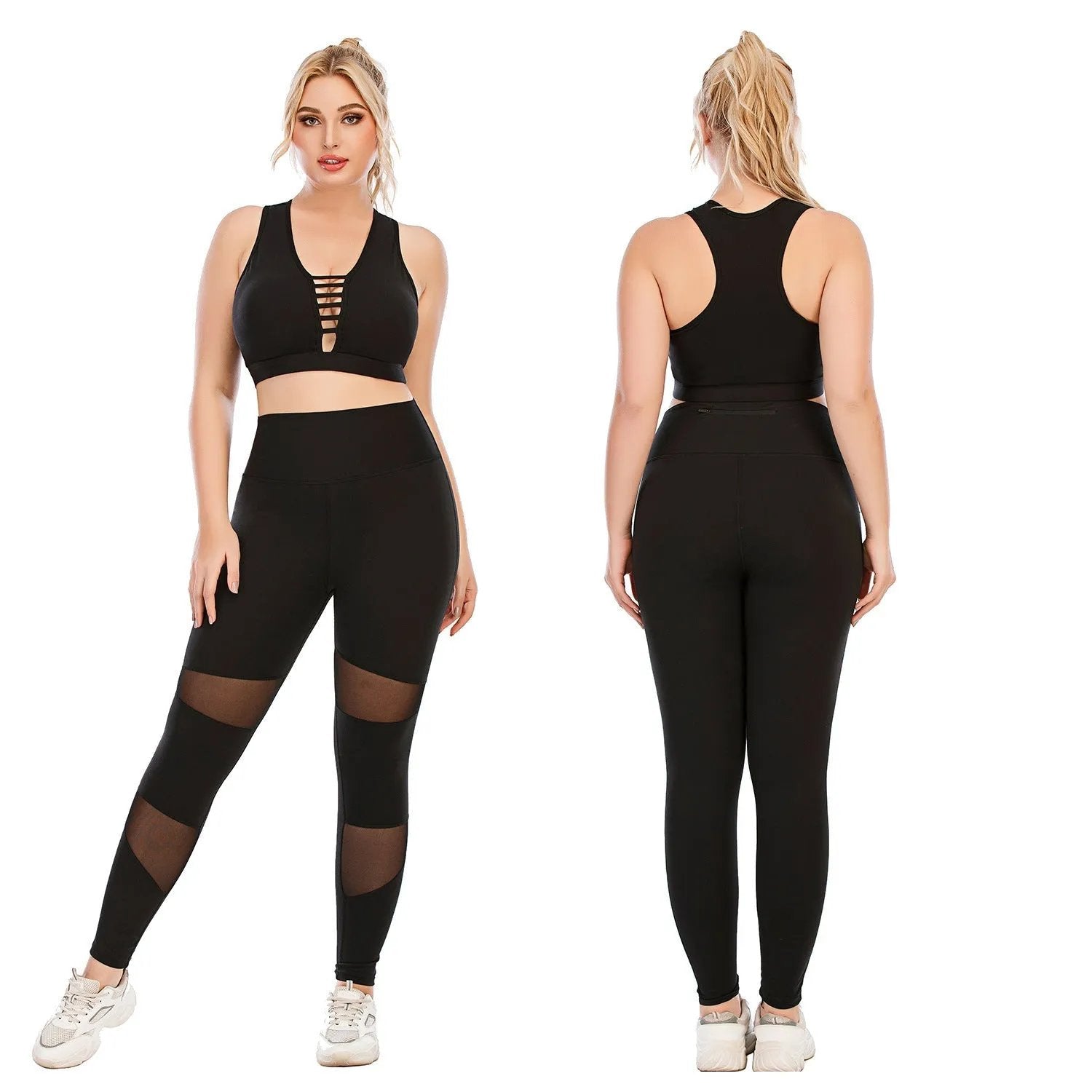 Workout Clothes Suit Plus Size Yoga Clothes Tight - Semoor Make Me Fit