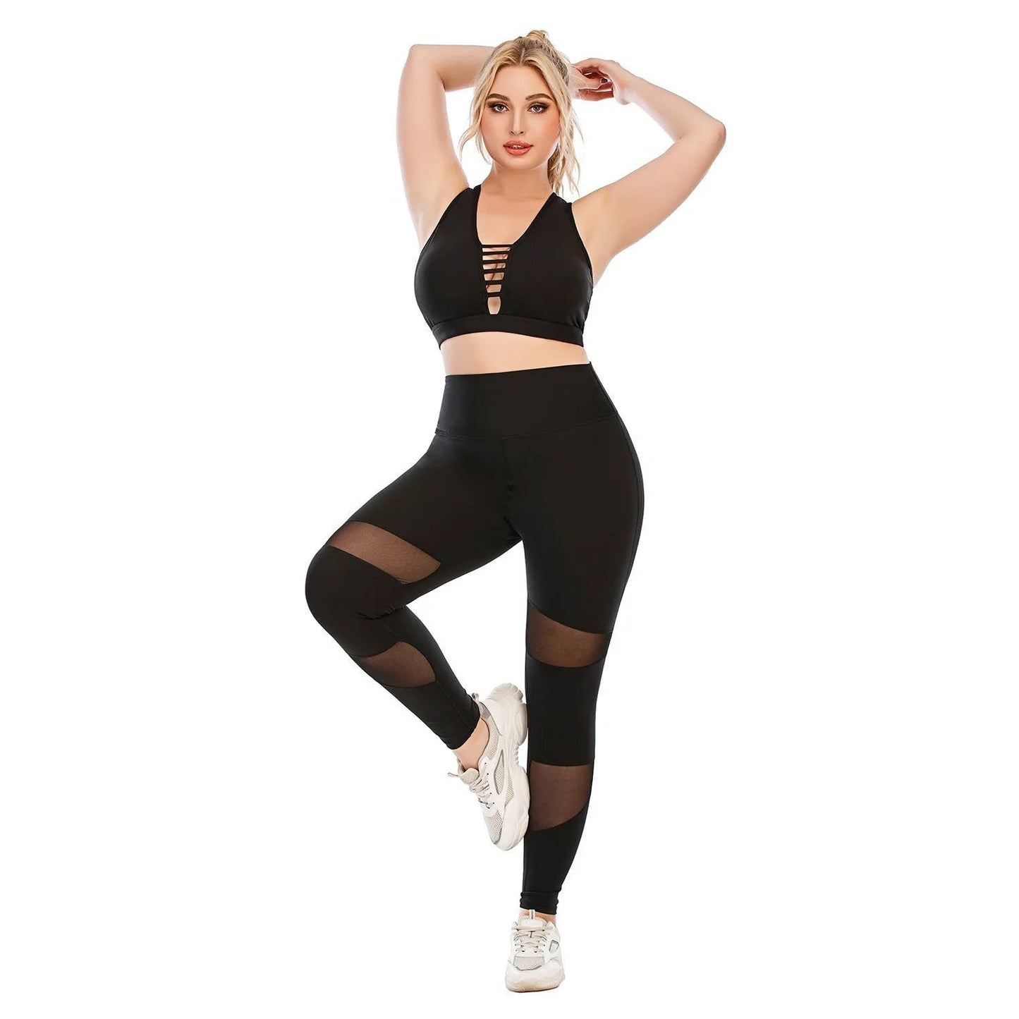 Workout Clothes Suit Plus Size Yoga Clothes Tight - Semoor Make Me Fit